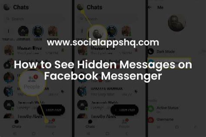 Where are hidden messages on Facebook?