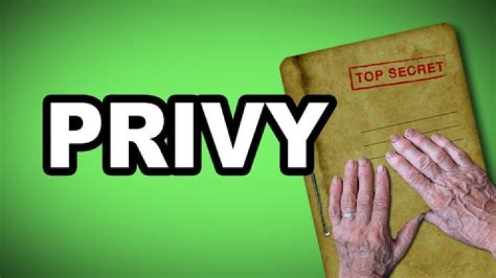 Where did the word privy come from?