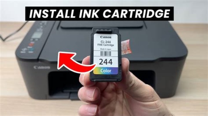 Where do you put ink in a printer?