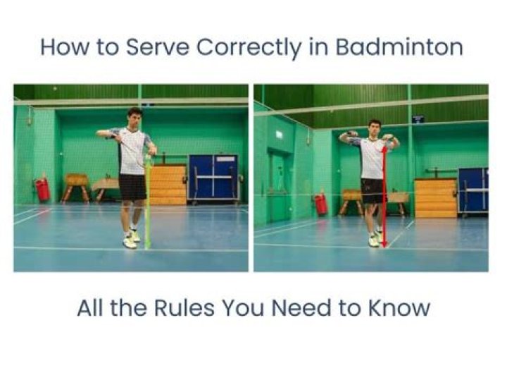 Where do you stand when receiving a serve in badminton?