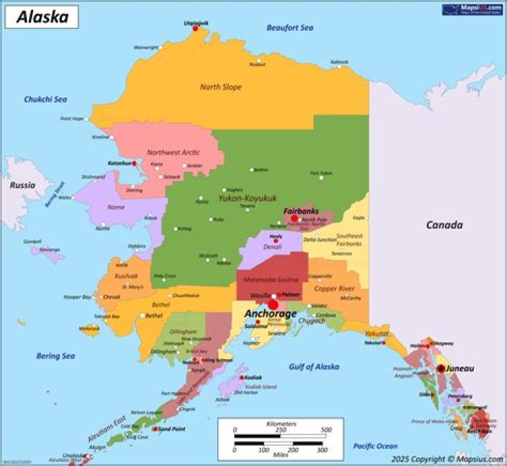 Where is Alaska's capital city located?