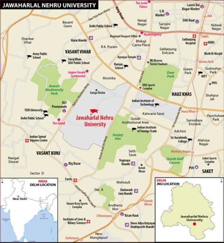 Where is JNU situated? | ContextResponse.com