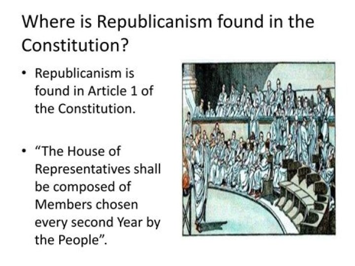 Where is republicanism found in the Constitution?