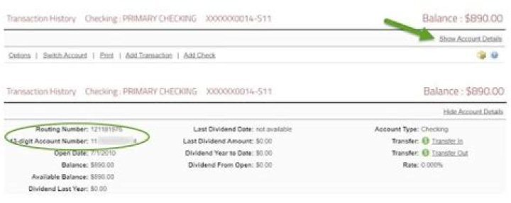 Where is routing number on bank statement?