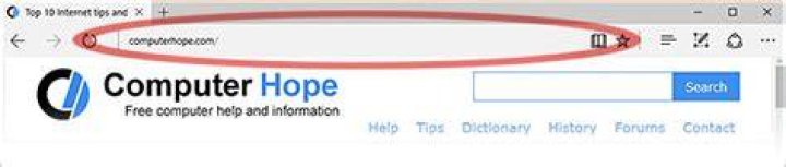 Where is the address bar on my computer?