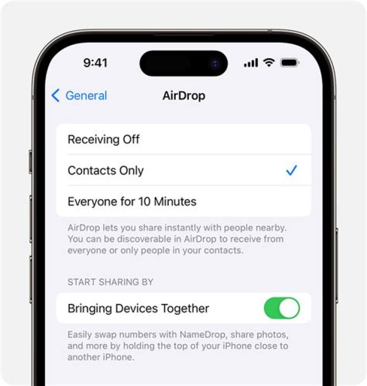Where is the AirDrop on iPhone XR?