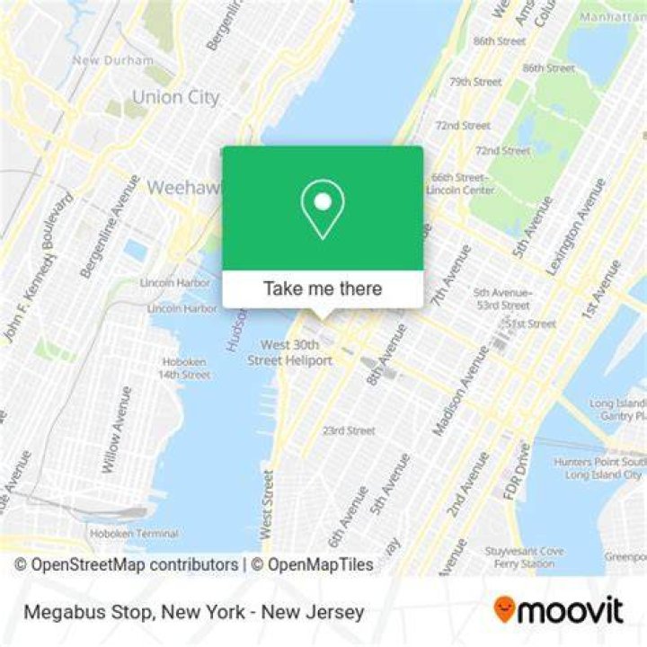Where is the Megabus in New York?