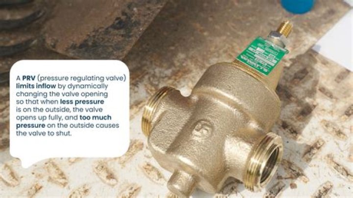Where should a pressure reducing valve be located?