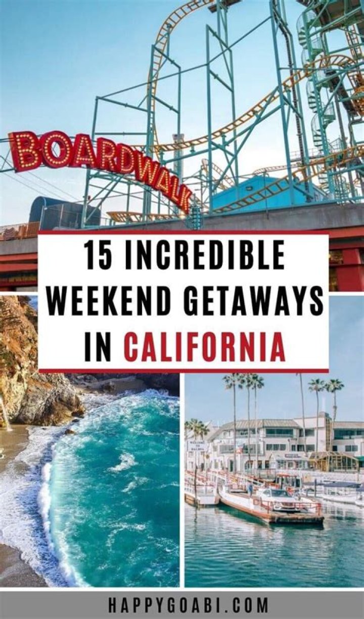 Where should I go for a weekend getaway in California?