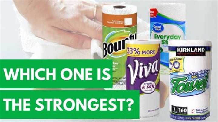 Which brand of paper towels is the strongest when wet?
