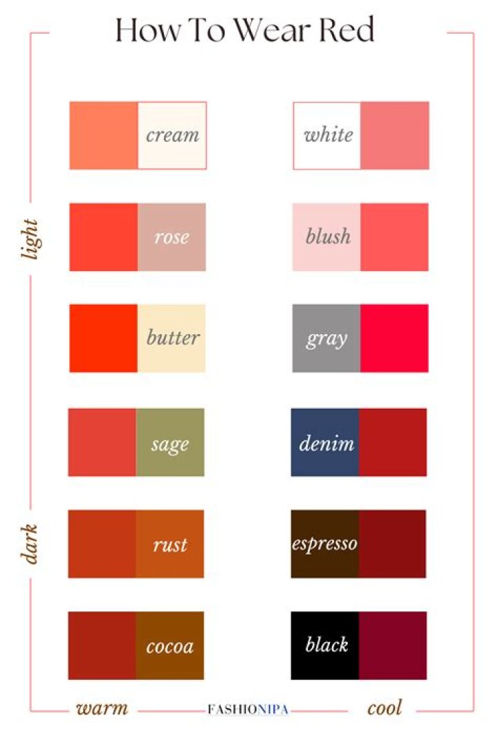 Which colors go best with red?