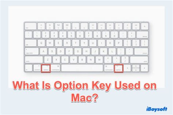 Which key is option on Mac?