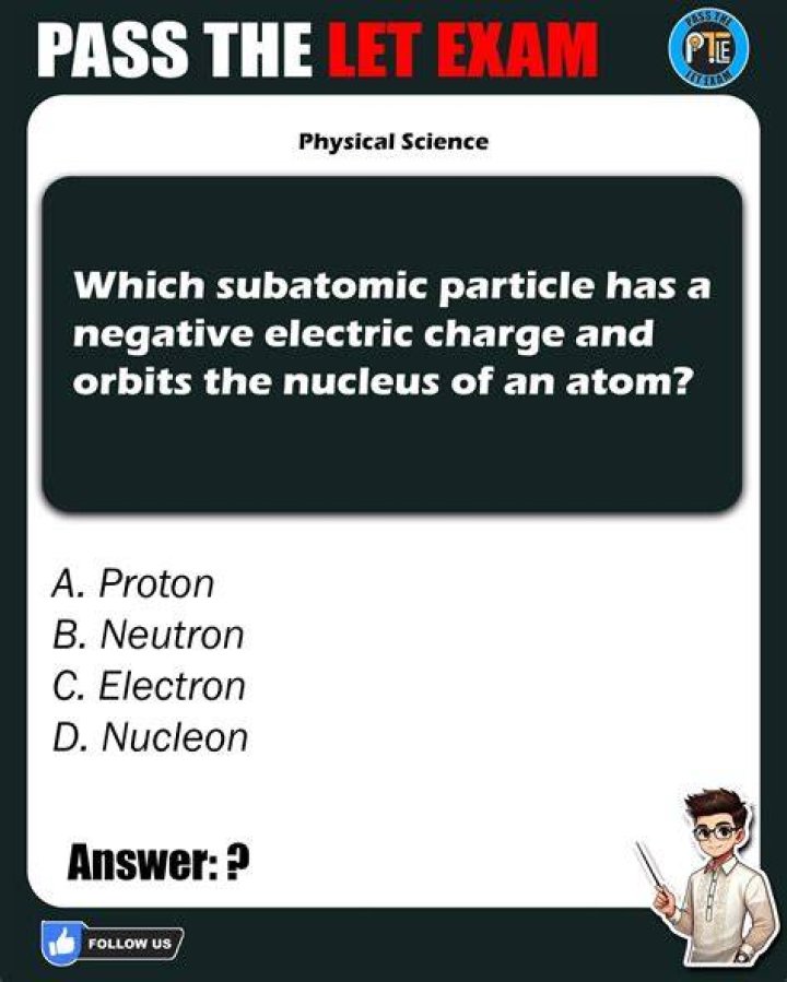 Which subatomic particle has a negative?