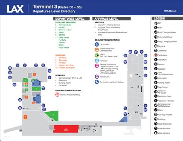 Which terminal does Emirates fly from LAX?