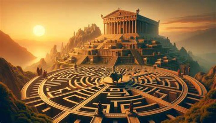 Who built the labyrinth and why?