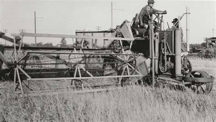 Who invented combine harvester?