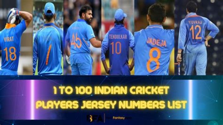 Who is jersey number 19 in cricket?