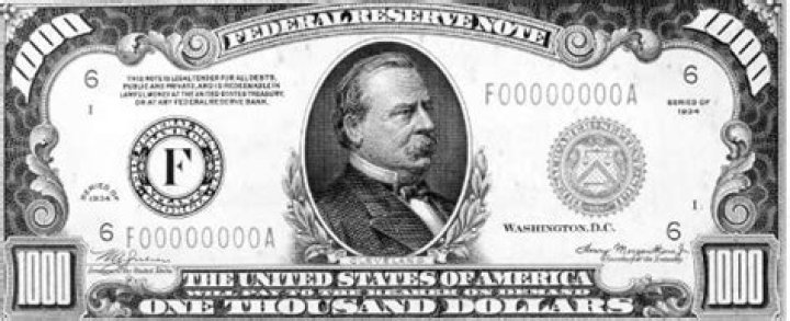 Who is on the $1000 bill?