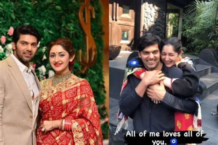 Who is Tamil actor Arya's wife?