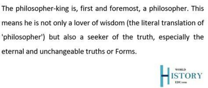 Who is the philosopher king in the Republic?