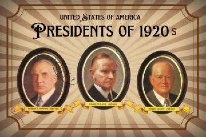 Who were the presidents of the 1920s?