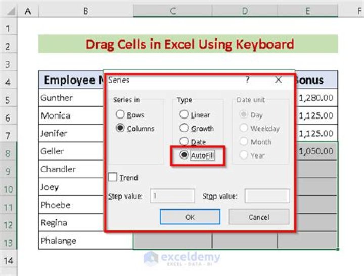 Why can I not drag cells in Excel?