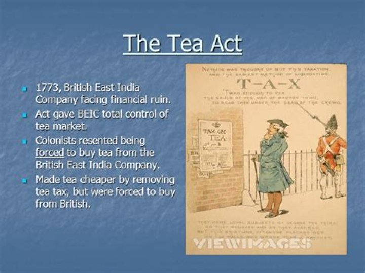 Why did the Tea Act happen?
