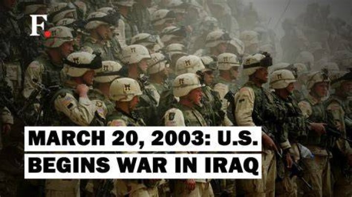 Why did the US declare war on Iraq in 2003?
