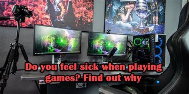Why do I feel sick after playing video games?