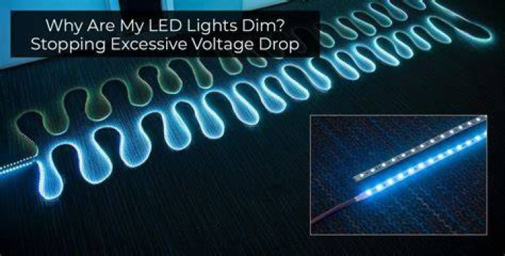 Why do my LED lights stay on dim?