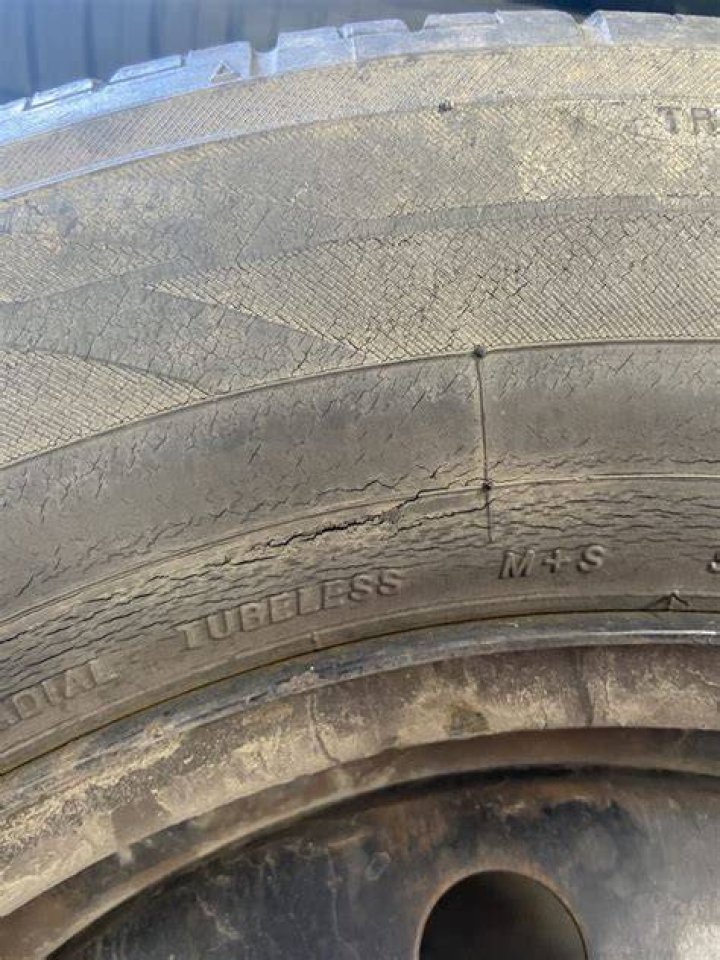 Why do my new tires look dirty?