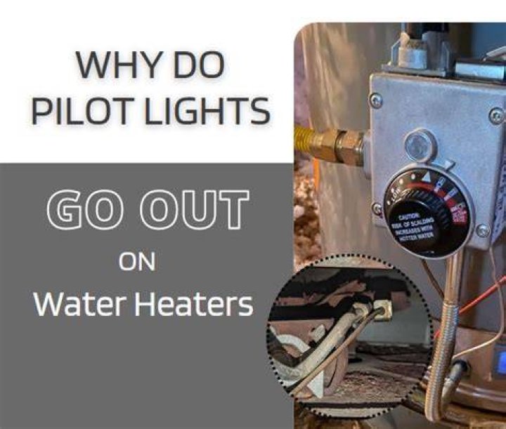 Why do pilot lights go out on water heaters?