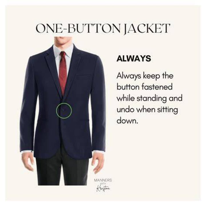 Why do you leave the bottom button unbuttoned?