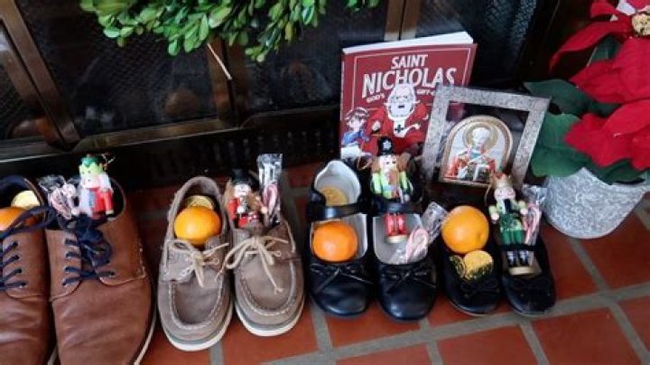 Why do you put shoes out for St Nick?