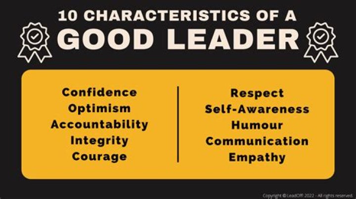 Why do you think you are a good leader?