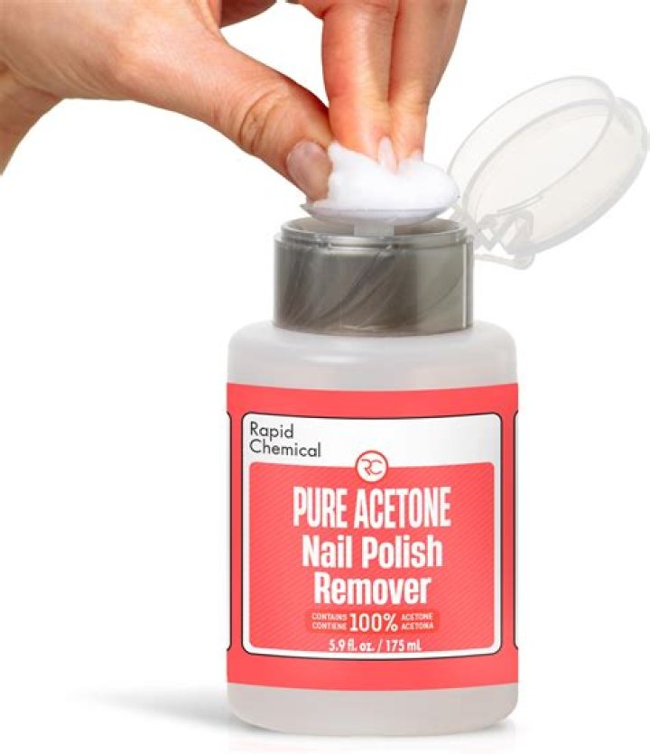Why does acetone remove nail polish?