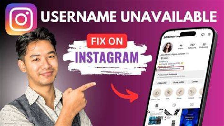 Why does Instagram say Username not available?