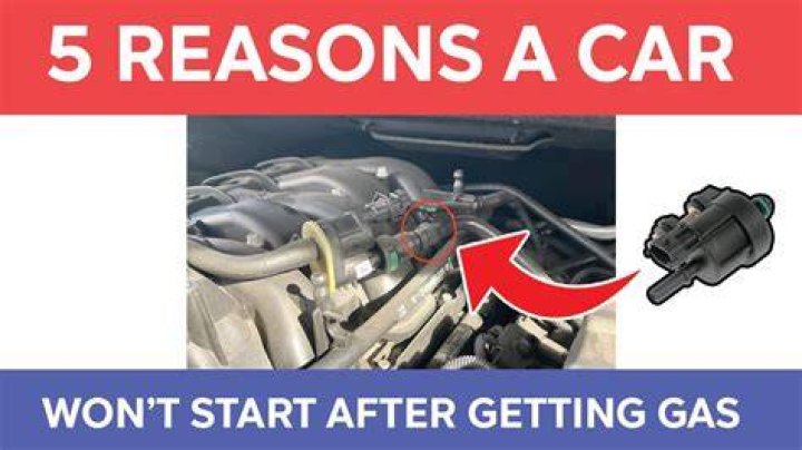 Why does my car not start after I get gas?
