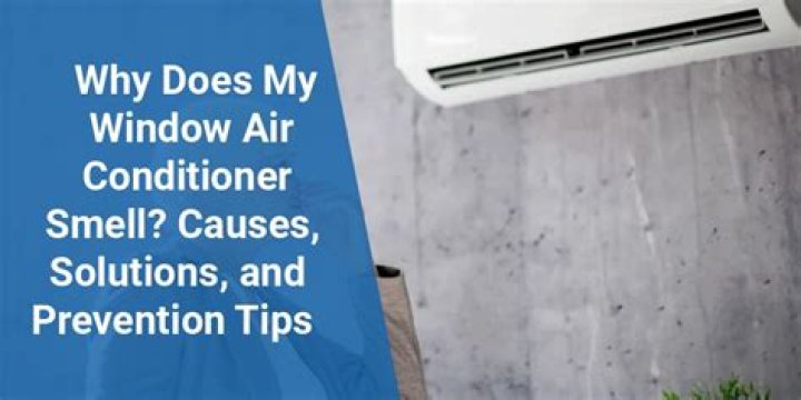 Why does my window air conditioner smell?