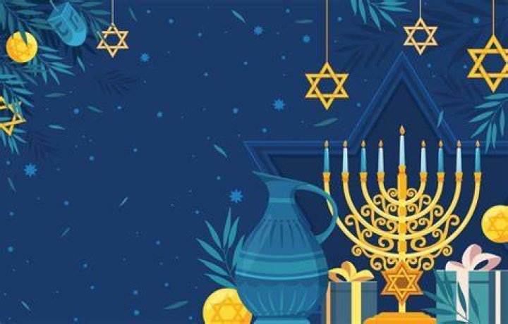 Why is blue and white used for Hanukkah?