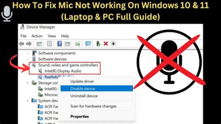 Why is my computer mic not working?