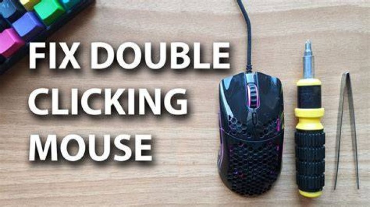 Why is my mouse suddenly double clicking?