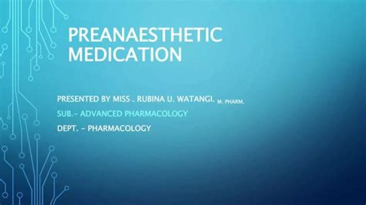 Why is Preanesthetic medication given?
