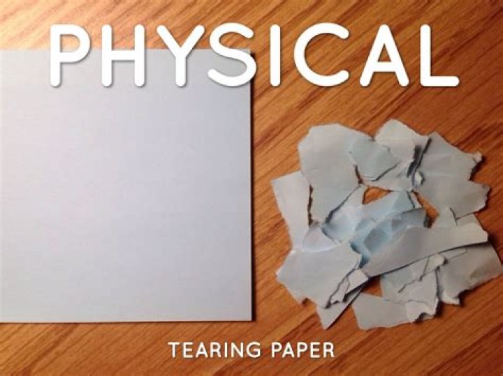 Why is tearing paper a physical change?