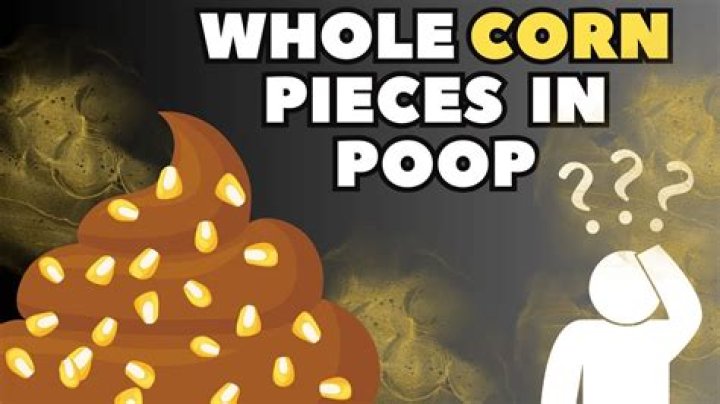 Why is there popcorn kernels in my poop?