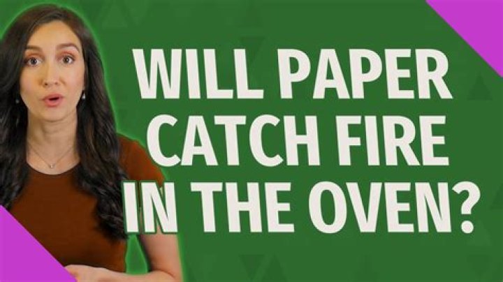 Will paper towels catch on fire in the oven?